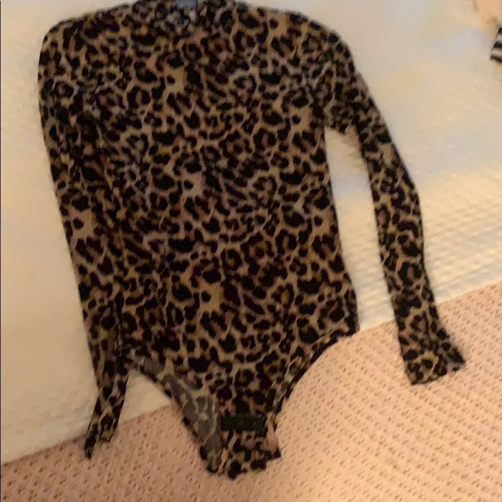 Turtleneck long sleeve body suit